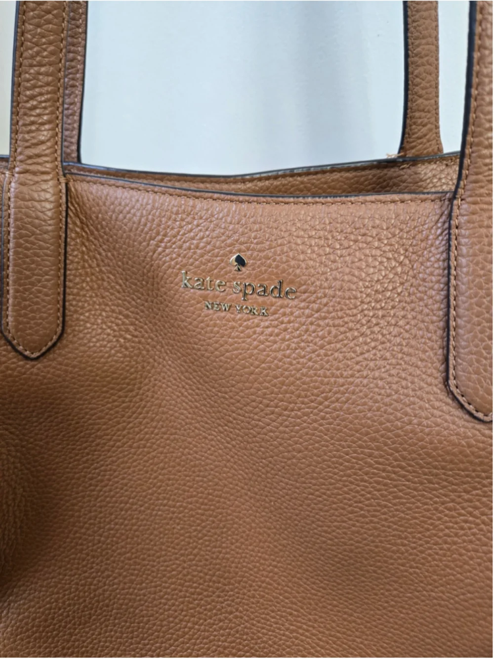 Women's Kate Spade Leather Large Tote Bag in Brown